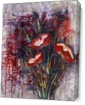Red Abstract - Gallery Wrap Plus