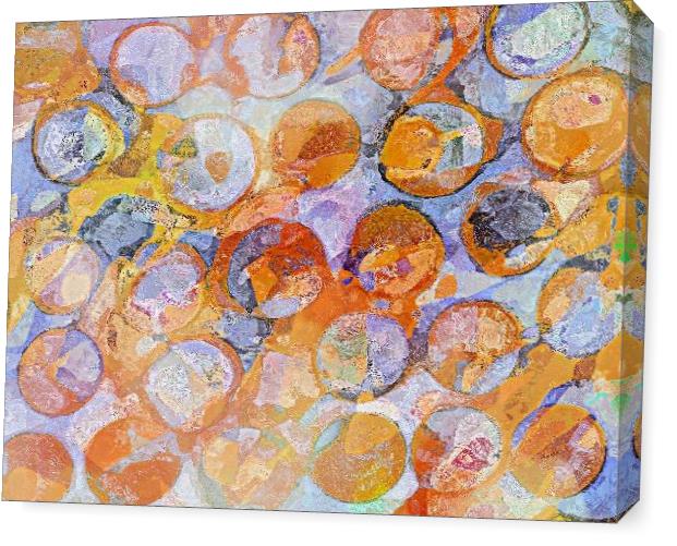 Multicolor Eroded Circle Abstract
