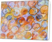 Multicolor Eroded Circle Abstract - Standard Wrap