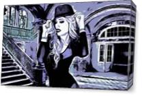 Chic Lady Purple Comic - Gallery Wrap Plus