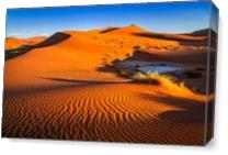 Sossusvlei At Sunset As Canvas