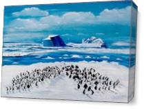 100 Penguins - Gallery Wrap Plus