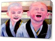 Baby Monks As Canvas