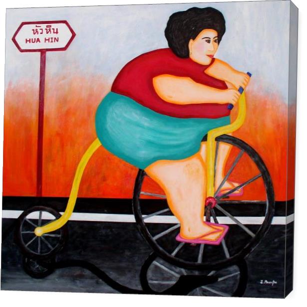 Big Cycle Lady