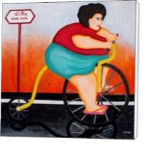 Big Cycle Lady - Standard Wrap