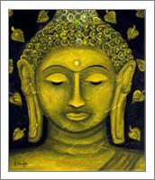 Buddha With Lotus Leaves - No-Wrap