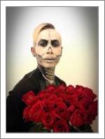 Skull Tux And Roses - No-Wrap