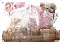 Acrylic Painting, Flying White Angel, Pink Aura, Guardian Angel, Magic Landscape - No-Wrap