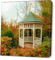Gazebo Of Tranquility As Canvas