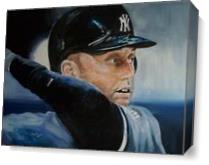 Derek Jeter Retired Yankee Shortstop - Gallery Wrap Plus