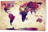 Map_of_the World Vintage - Standard Wrap