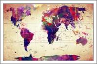 Map_of_the World Vintage - No-Wrap