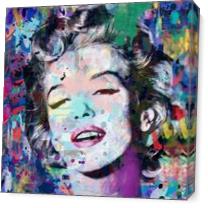 Marilyn_Monroe Blue - Gallery Wrap Plus
