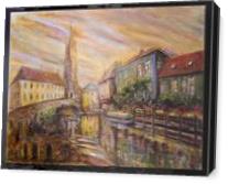 Brugges Canal - Gallery Wrap