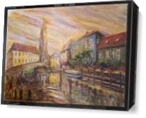 Brugges Canal - Gallery Wrap Plus