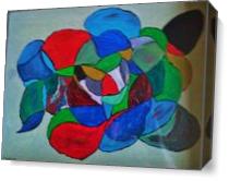 Modern Abstract Molecules - Gallery Wrap Plus