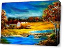 Small Cottage As Canvas