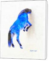 Walled Blue Horse - Standard Wrap