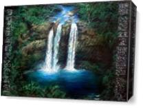 Waterfalls - 3 Sisters As Canvas