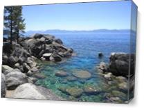 Boulder Cove Lake Tahoe As Canvas