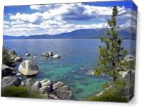 Deep Waters Lake Tahoe As Canvas