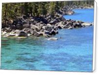 Pines Boulders And Crystal Waters Of Lake Tahoe - Standard Wrap