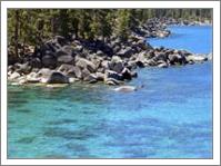 Pines Boulders And Crystal Waters Of Lake Tahoe - No-Wrap