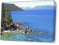 Secret Cove Lake Tahoe As Canvas