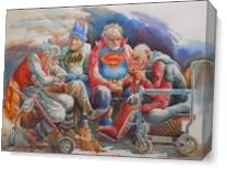 Super Heroes-Retired - Gallery Wrap Plus