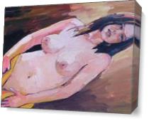 Standing Nude As Canvas