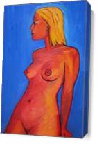 Resting Nude As Canvas