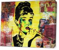 Audrey Hepburn - Soda - Gallery Wrap