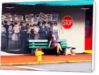Savanna Bus Stop Art - Standard Wrap