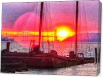 Red Baron At Sunset II - Gallery Wrap