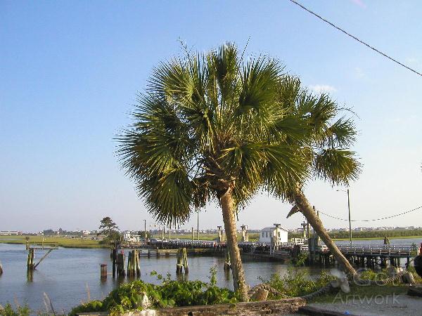 Sunset Beach Swing Bridge