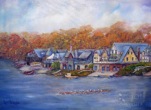 Boathouse Row In Philadelphia
