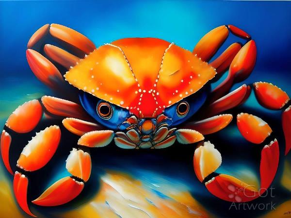Crab Beach Art