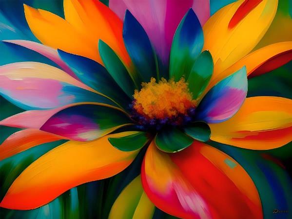 Colorful Vibrant Tropical Flower
