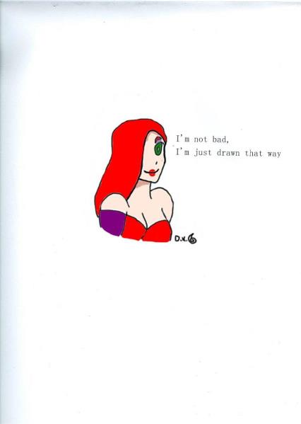 Jessica Rabbit_2017 Colored With Quote