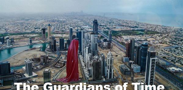 Dubai Art Design Architecture Gallery Museum Monk Sheikh Guardians Of Time Sculpture Tower Hous Of Art Manfred Kielnhofer