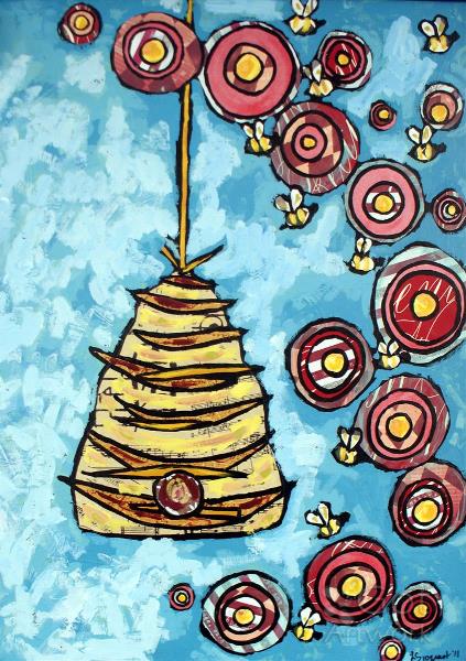 Bees Escaping The Hive
