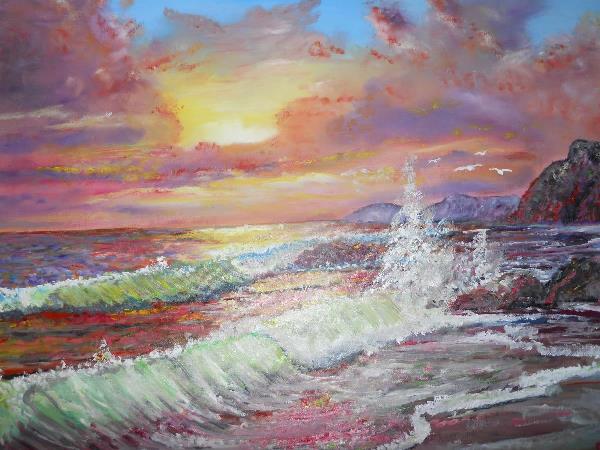 Sunset Waves