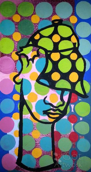 Pencil Neck Polka Dots