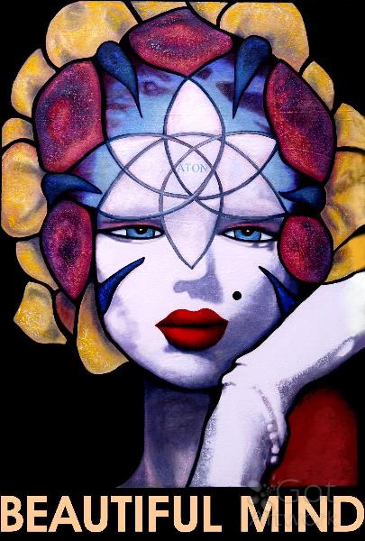 Marilyn Monroe Pop Art Portrait Beautiful Mind