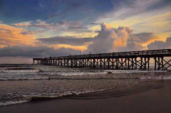 Fishing Pier At Dusk