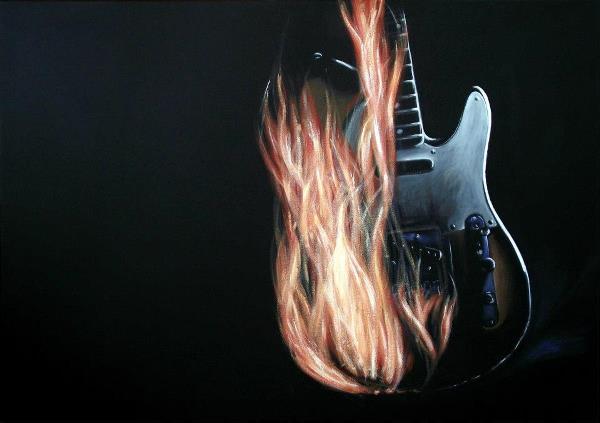 Burning Telecaster