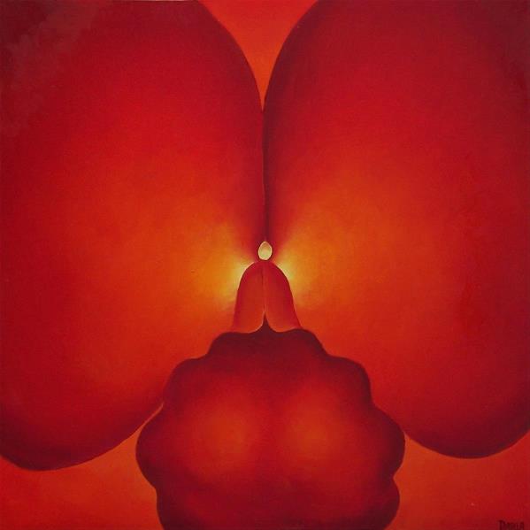 Red Orchid Heart