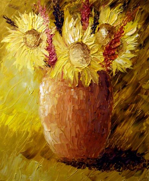 Sunflower Vase