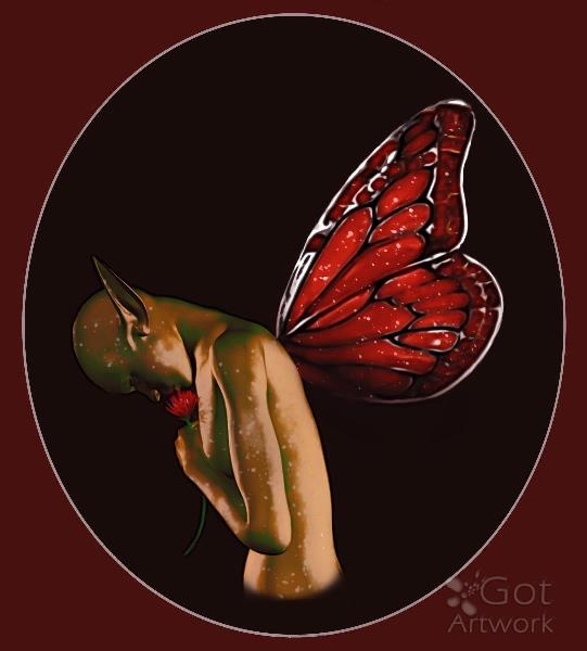 Faerie With A Flower