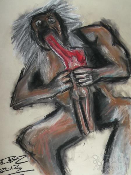 A Study Of Goya's Saturn Devouring His Son.